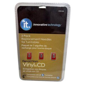 Replacement Needles For Turntables Innovative Technology 3 Pack